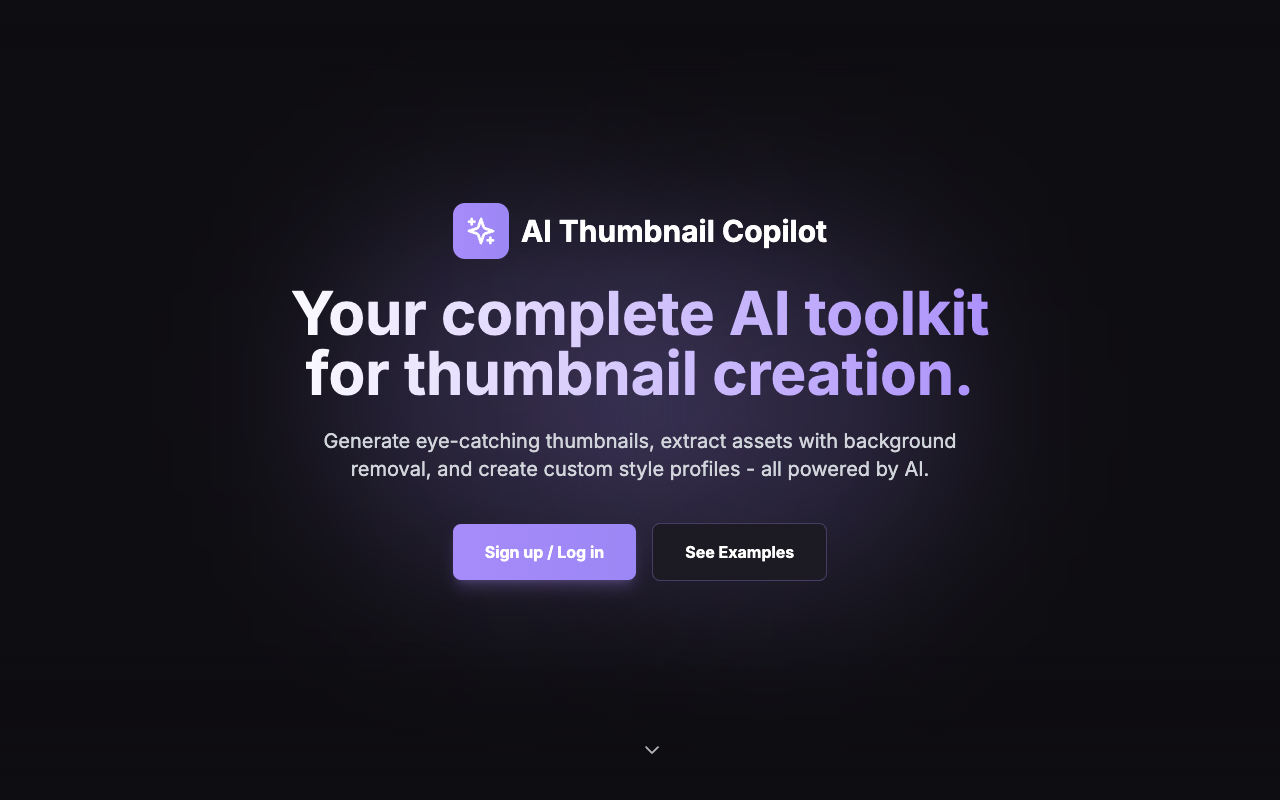 AI Thumbnail Copilot - Your AI tool for making cool thumbnails