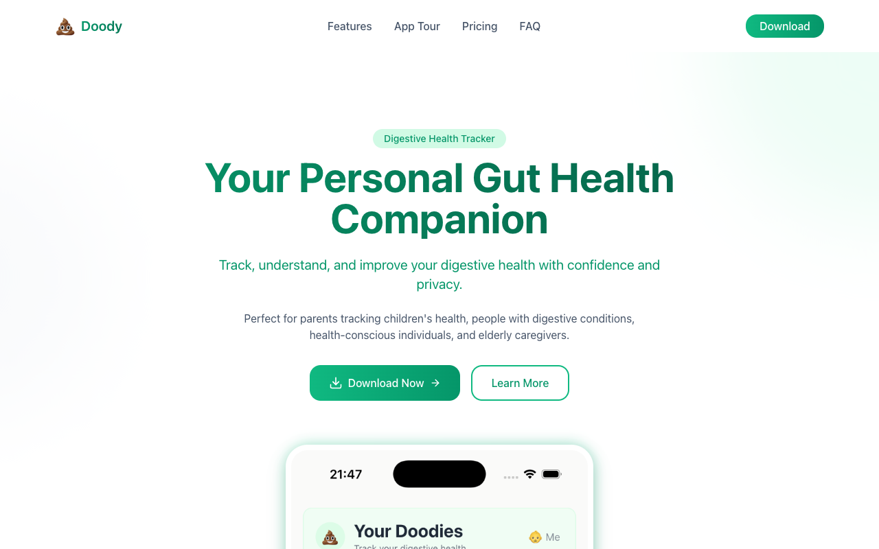 Doody - Your helper for feeling good in your tummy