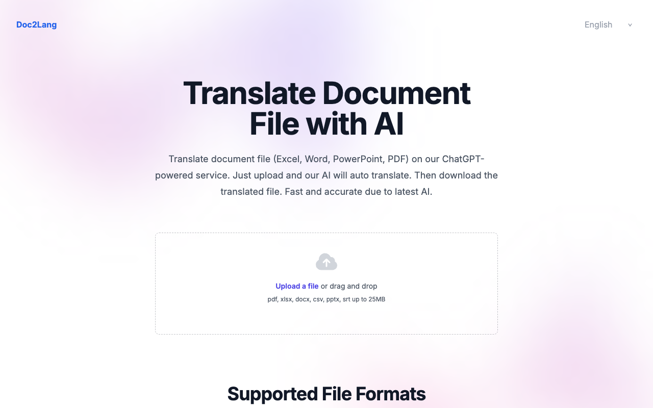 High Precision Excel Translation Tool - Effortlessly Translate Your Files