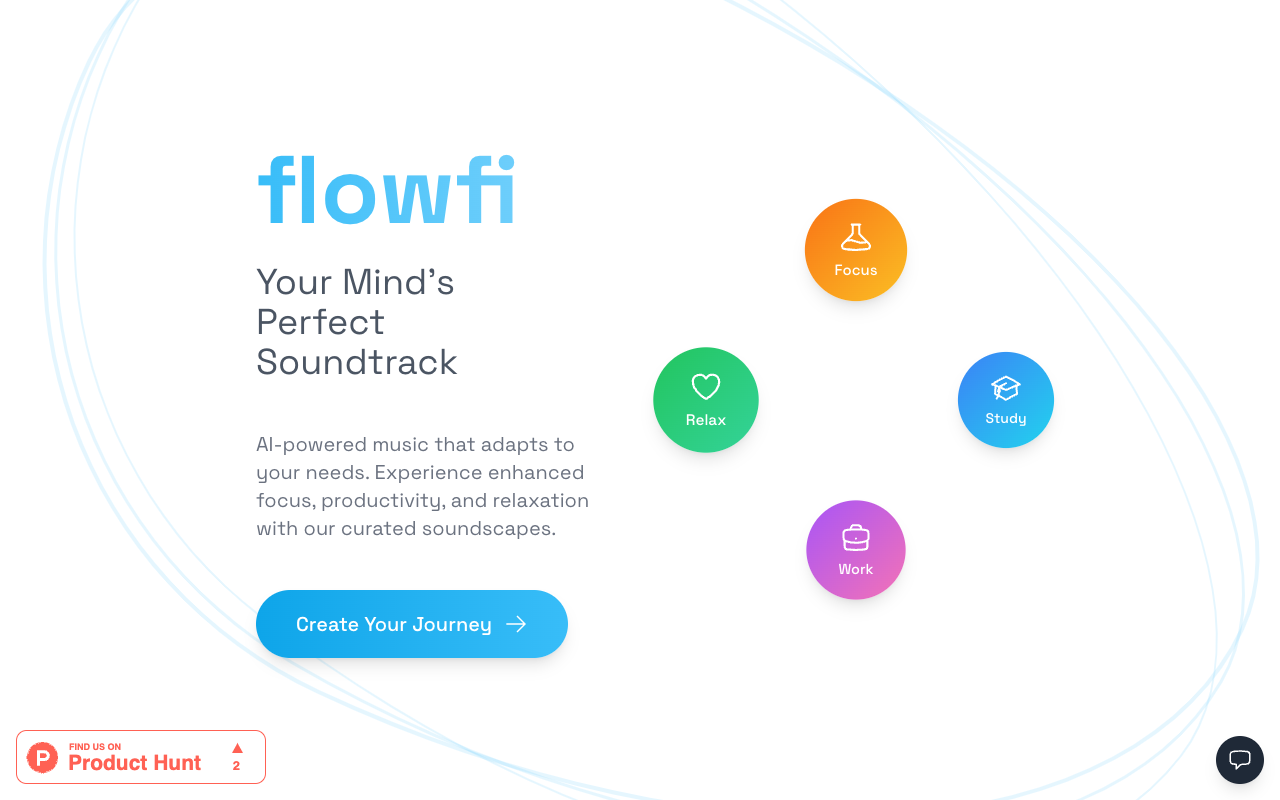 Flowfi - AI music that helps you focus and be productive