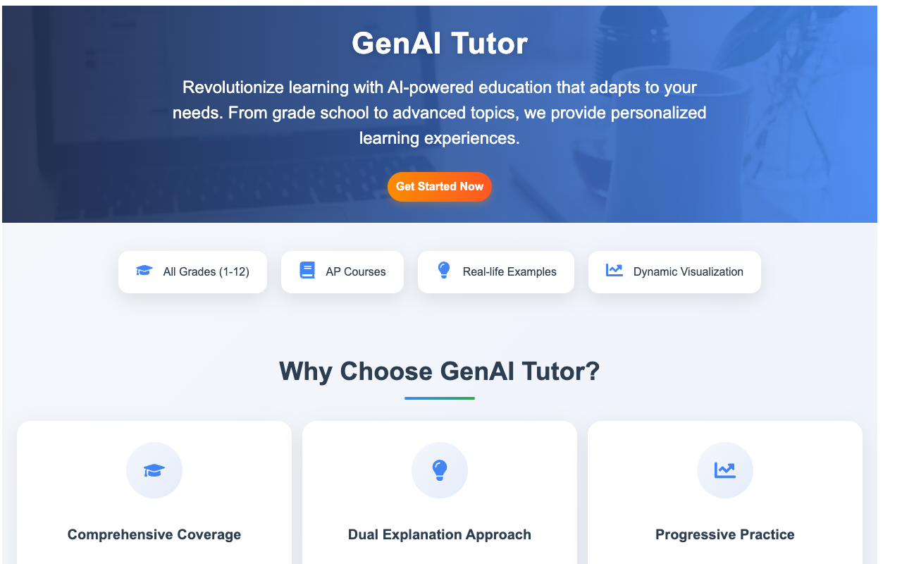 GenAI Tutor - A Smart Learning Tool for Kids