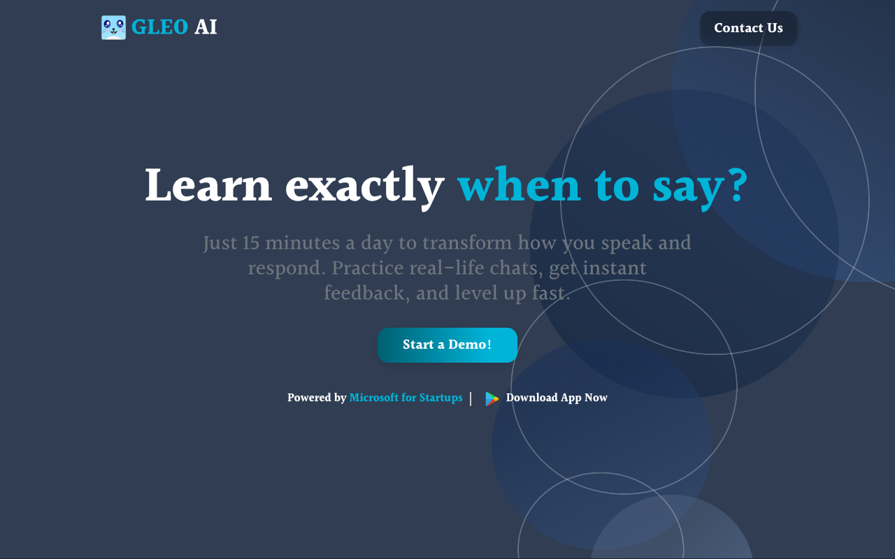 Gleo AI - Your personal AI coach for better talking