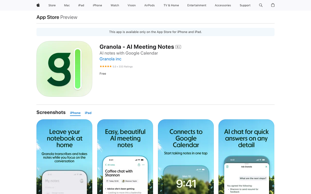 Granola - Your AI notepad for busy meetings