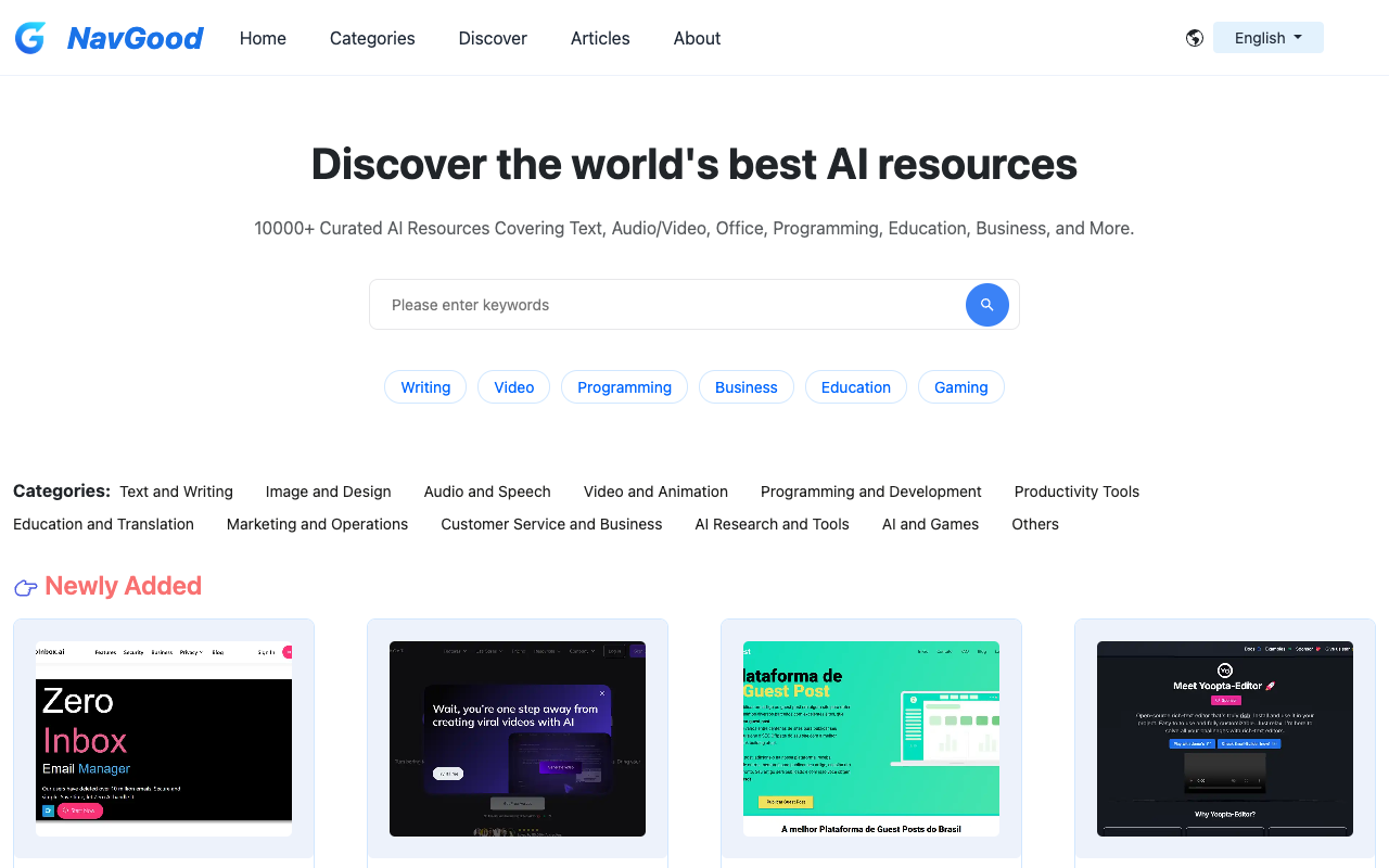 NavGood - Your gateway to the latest AI tools and apps