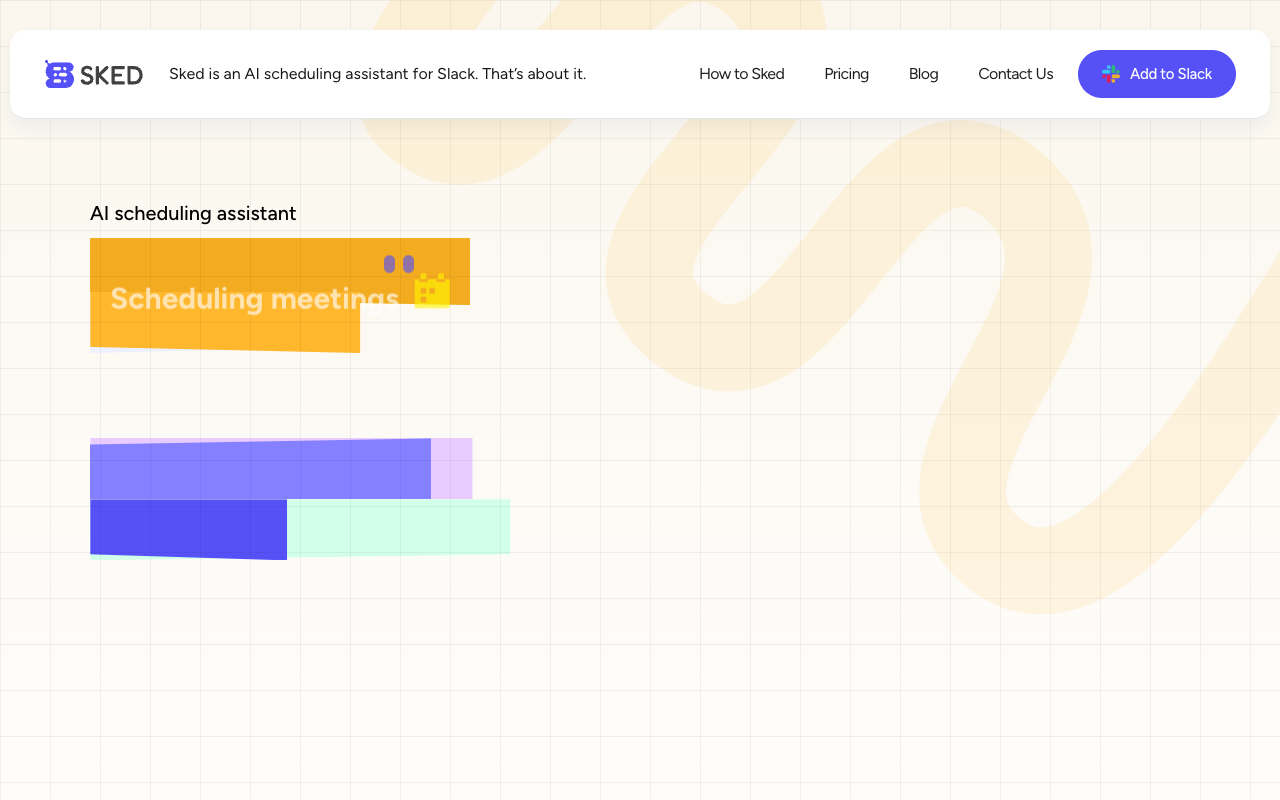 Sked - The easy way to schedule meetings in Slack
