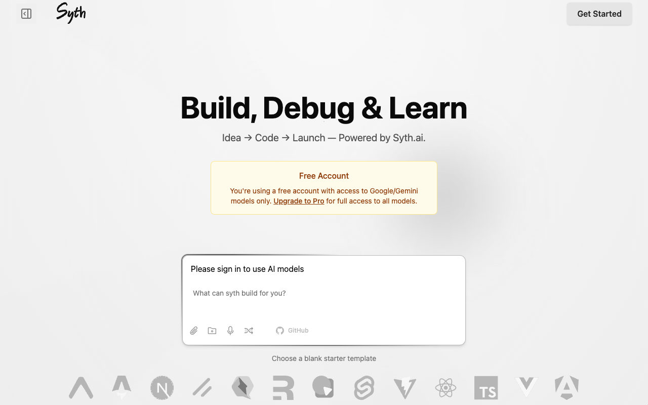 Syth - An AI tool for non-coders to create software easily