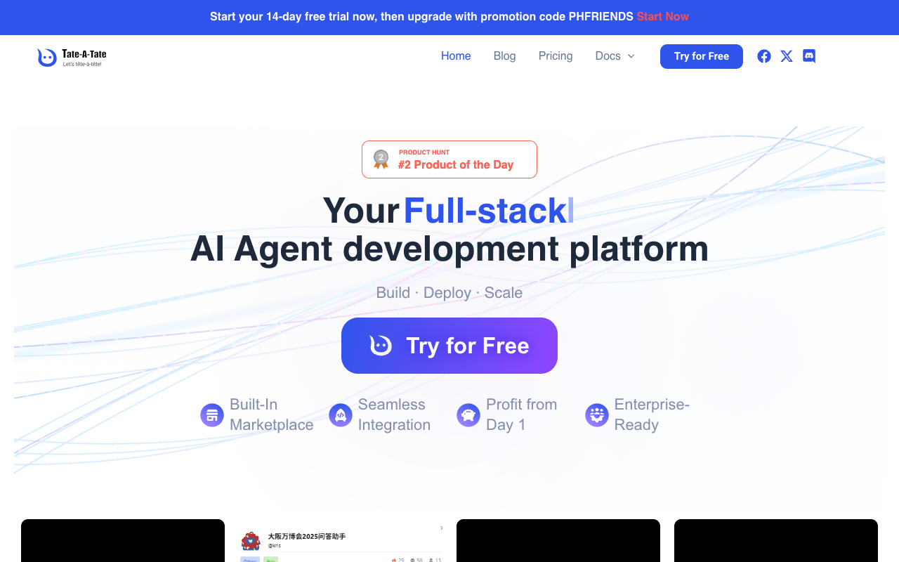 Tate-A-Tate - Make AI Helpers Fast and Easy