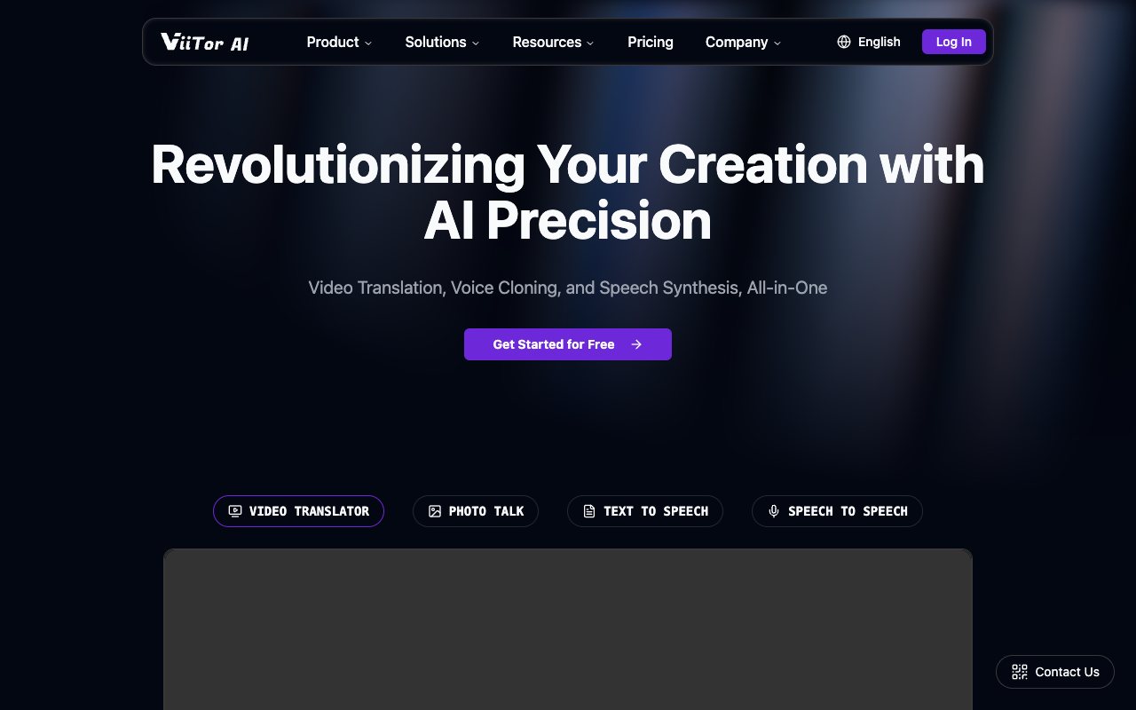 ViiTor AI - A tool for translating videos and cloning voices AI Video Translation