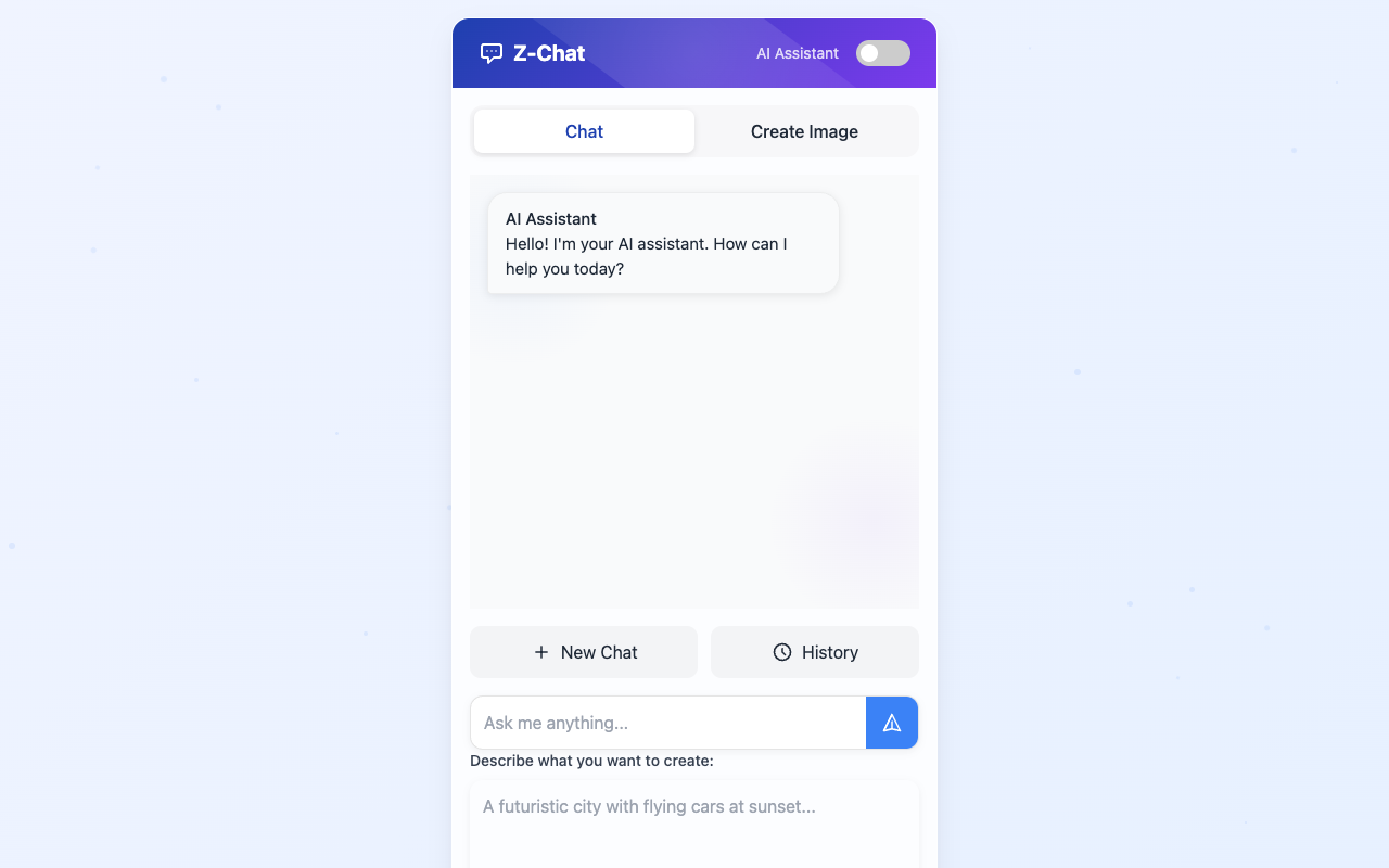 Z-bot - Your smart AI assistant that creates images