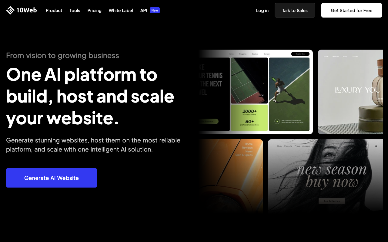 10Web - Create a Website Easily with AI