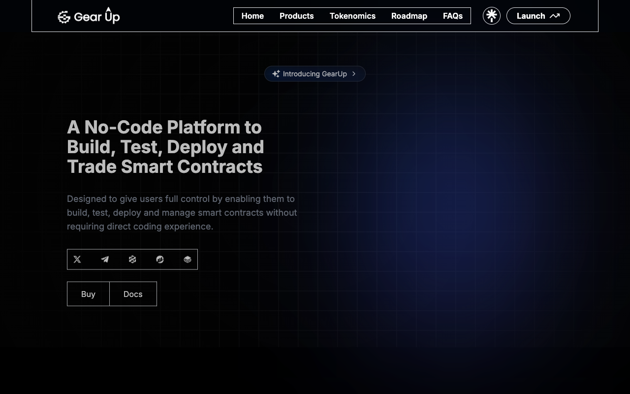 GearUp - Build Smart Contracts Easily Without Coding