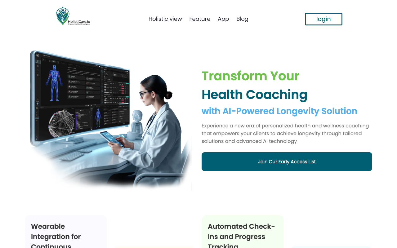Holisticare - AI tools for better health coaching