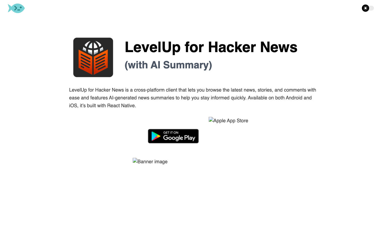 LevelUp - Quick AI summaries for tech news
