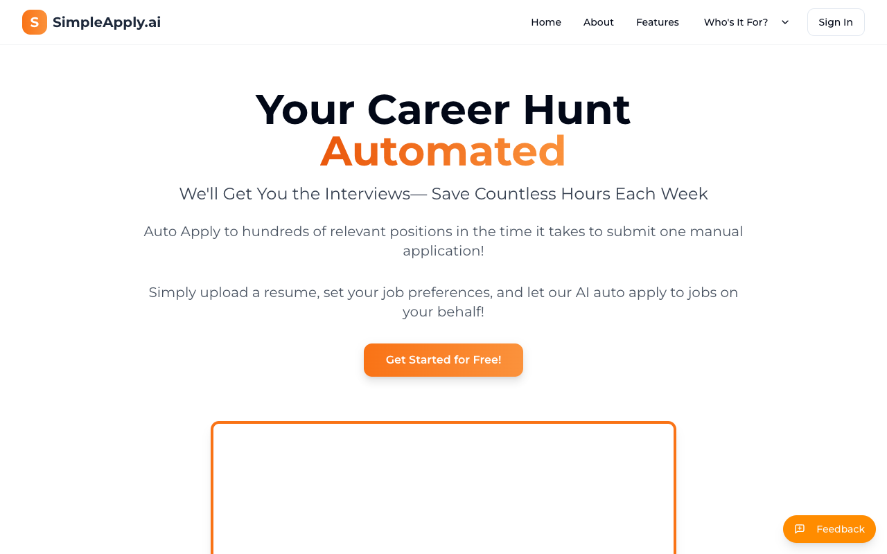 SimpleApply.ai - Your AI helper for job searching