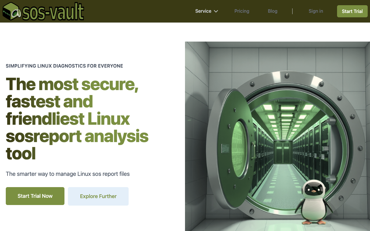 sos-vault - The secure and easy AI-Powered Linux sosreport analysis tool
