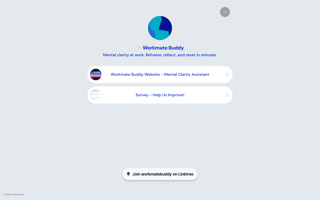 Workmate Buddy - Your AI helper for clear thinking at work