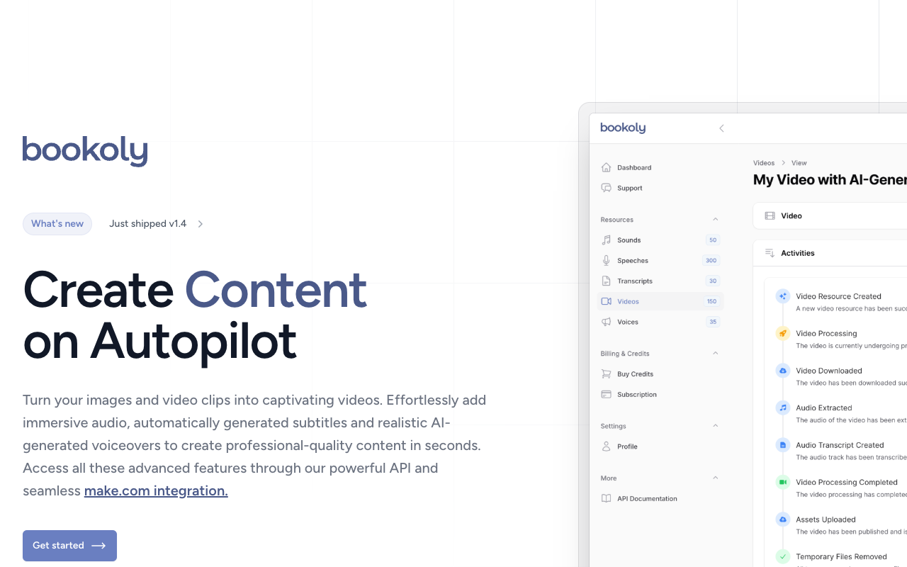 bookoly - Create videos quickly and easily