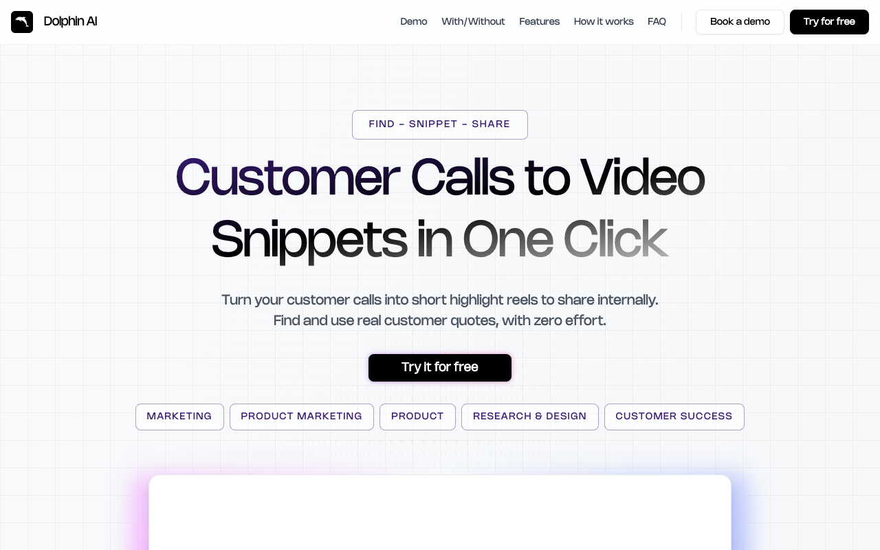 Dolphin AI - Automatically track what customers want from their calls