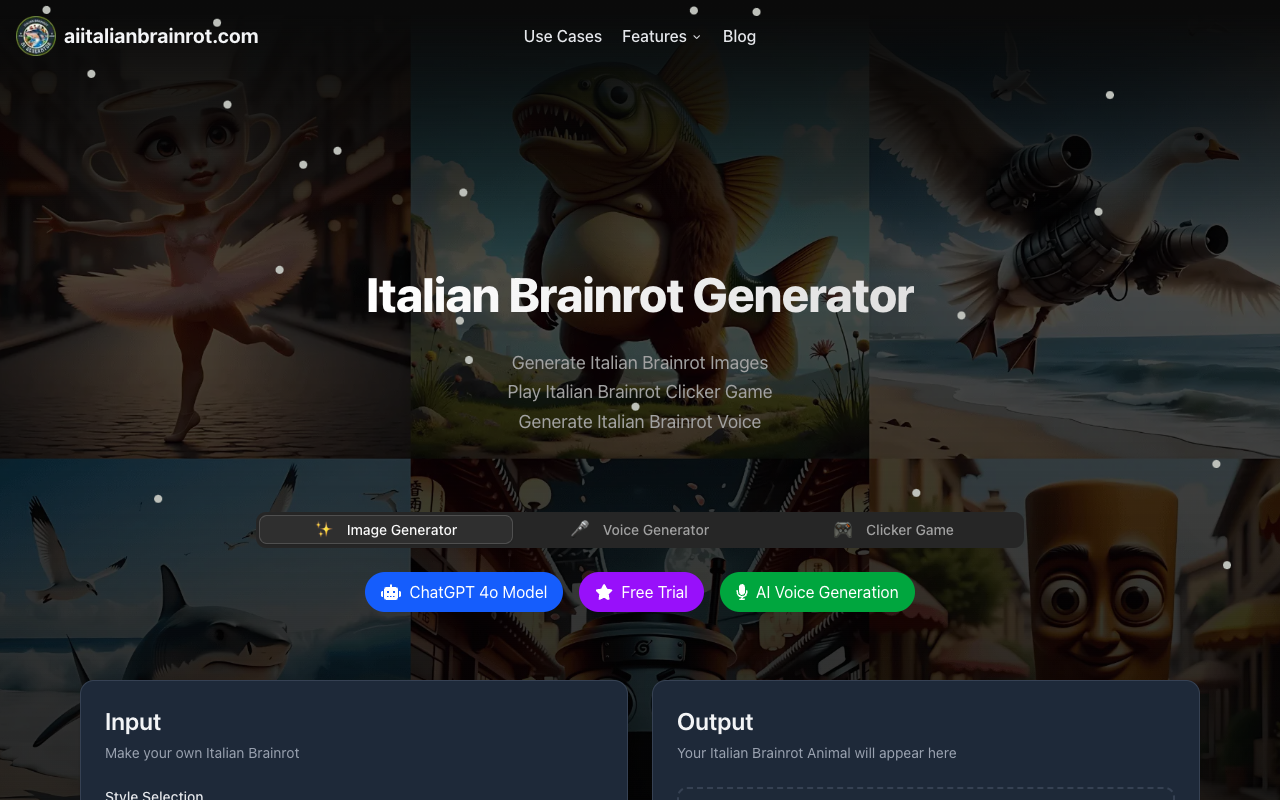 Italian Brainrot - Create fun animal hybrids with AI