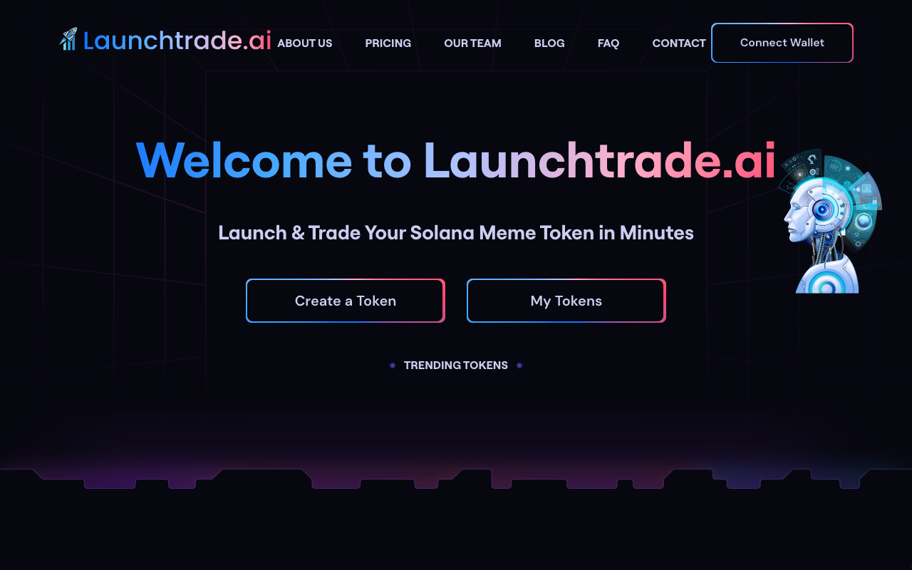 LaunchTrade.ai - Create your own Meme coin quickly and easily