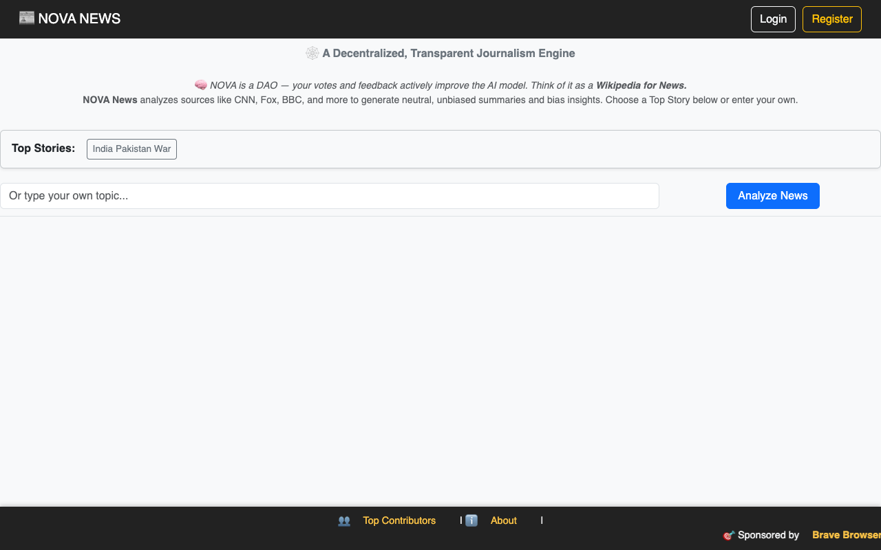 NOVA - A new way to read news with AI AI Journalism News