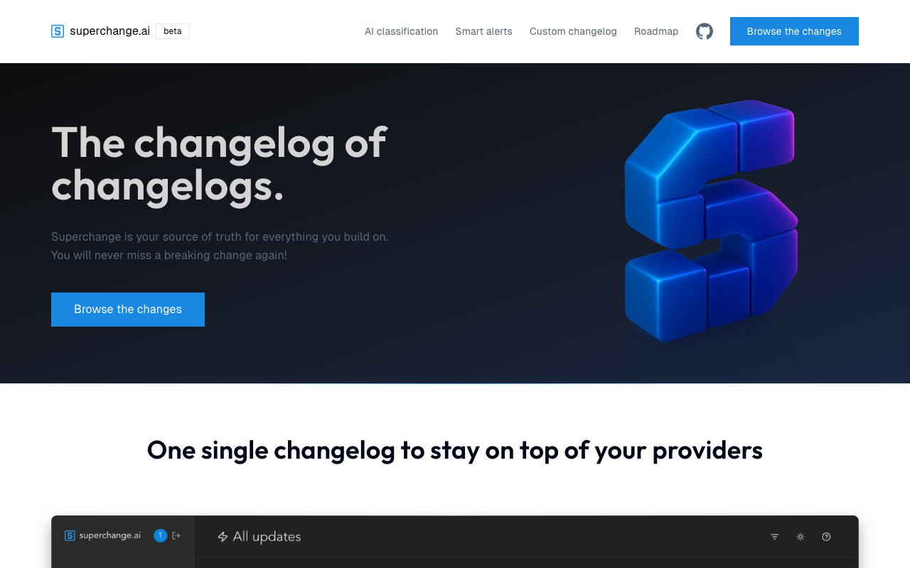 Superchange.ai - Your smart tool for keeping track of updates