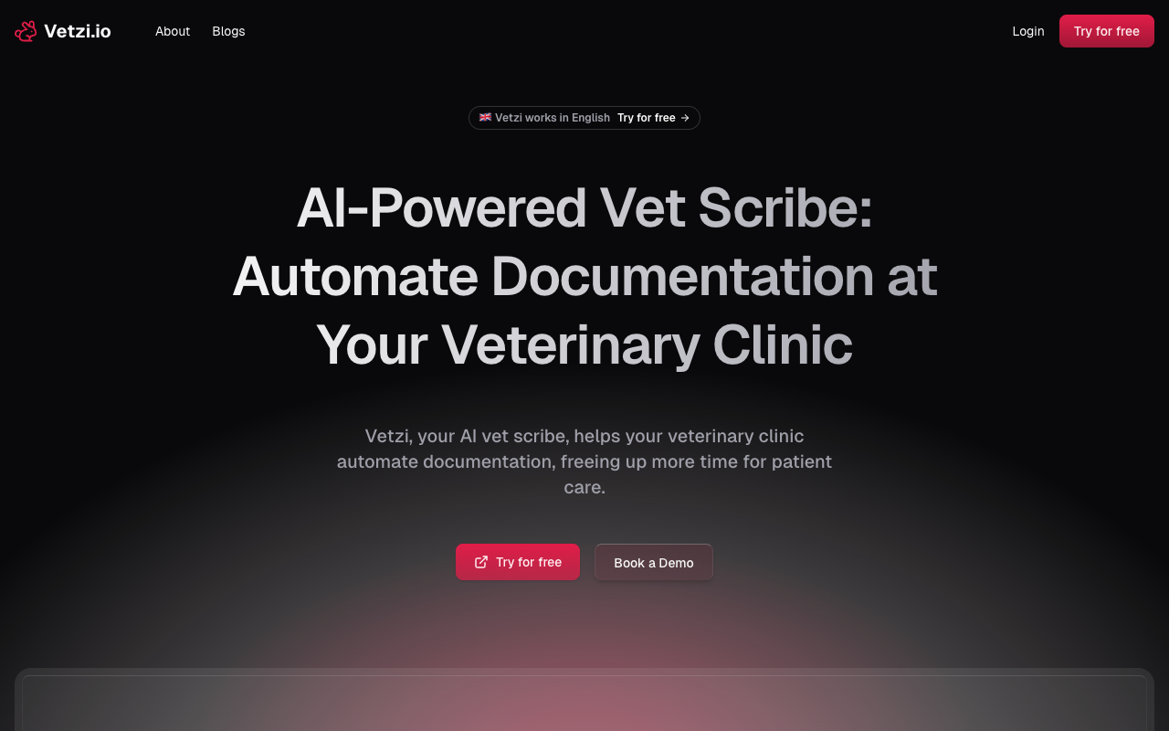 Vetzi - A tool for vets to make medical notes easier