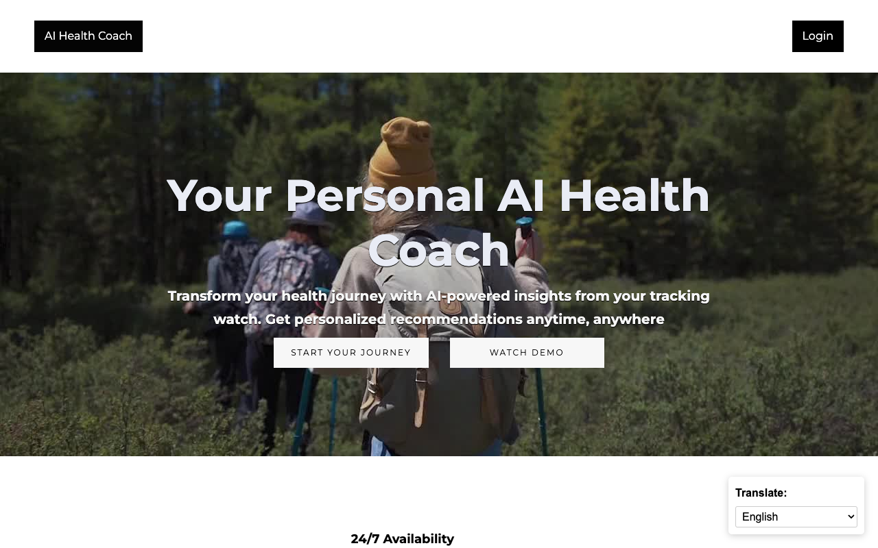 AI Health Coach - Your personal guide to better health