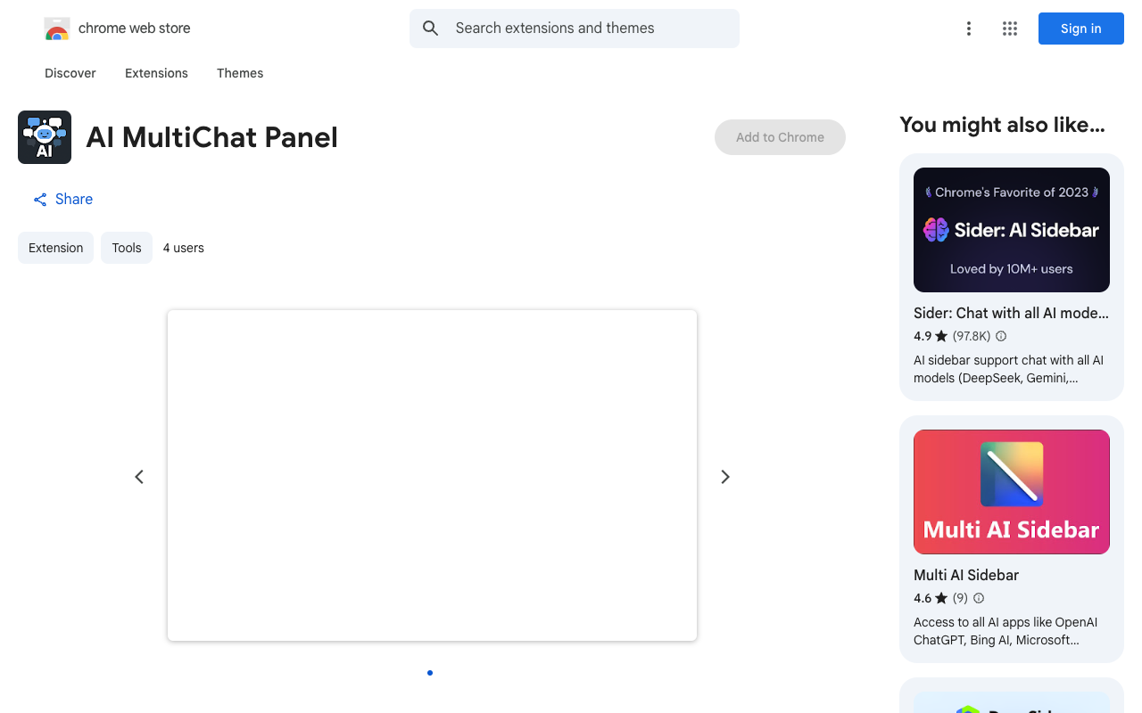 AI MultiChat Panel - Chat with multiple AI models at once
