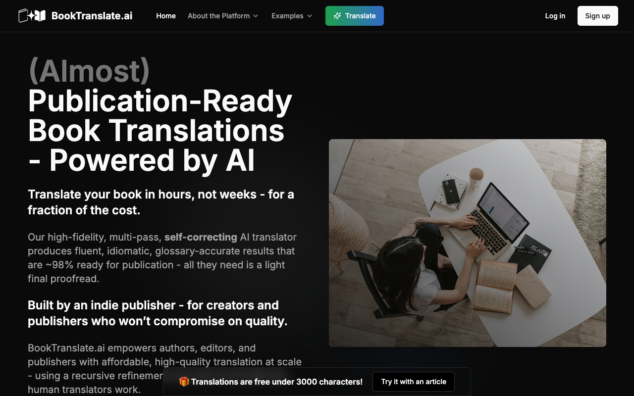 AI Book Translate - Fast and Easy Book Translations for Authors