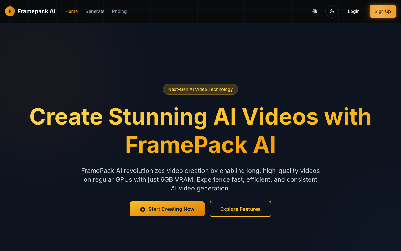 FramePack AI - Create Long Videos Easily on Your Computer