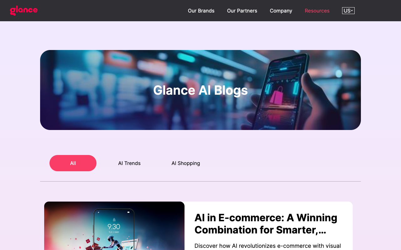Glance AI - Discover the latest in AI insights and smart technology