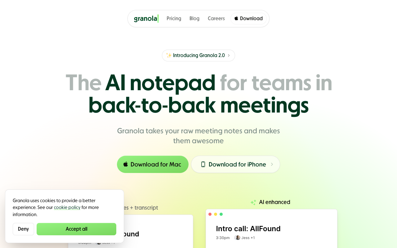 Granola 2.0 - A second brain for your team