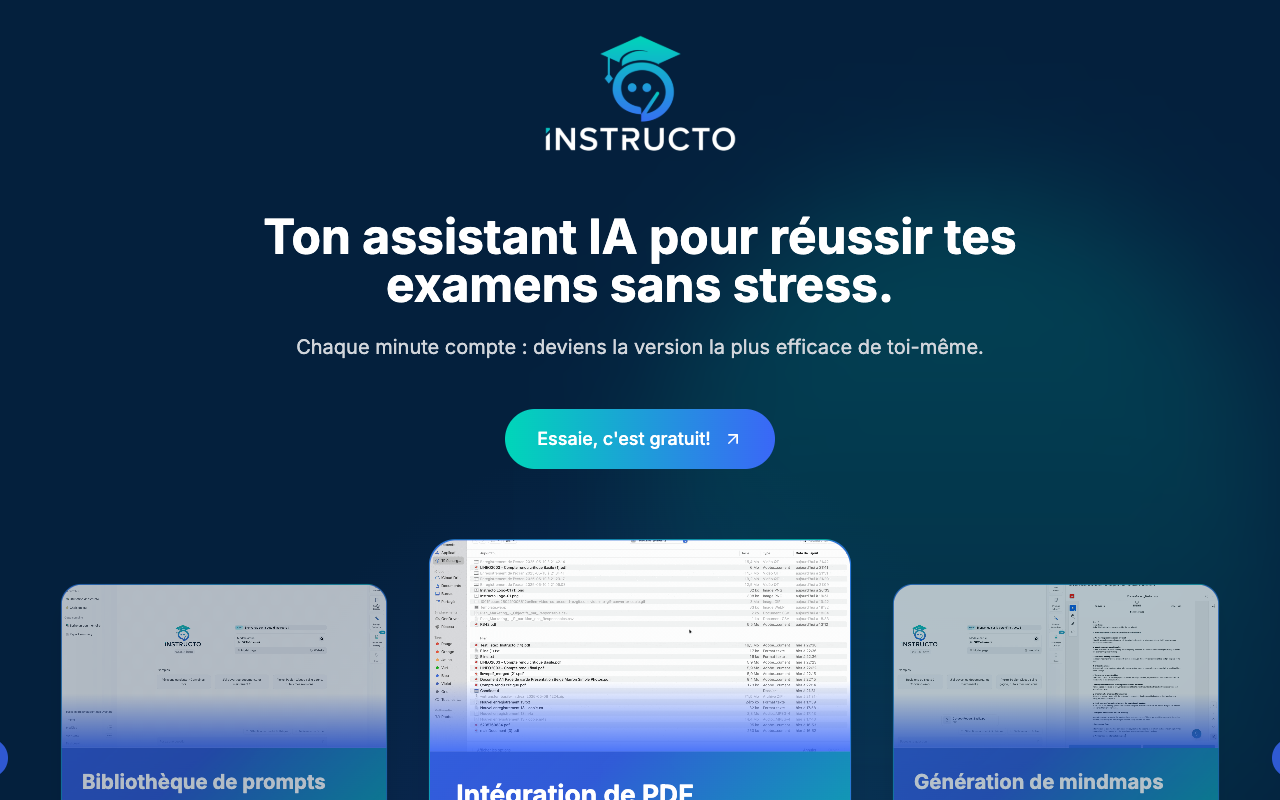 Instructo - Your AI study buddy for easy learning