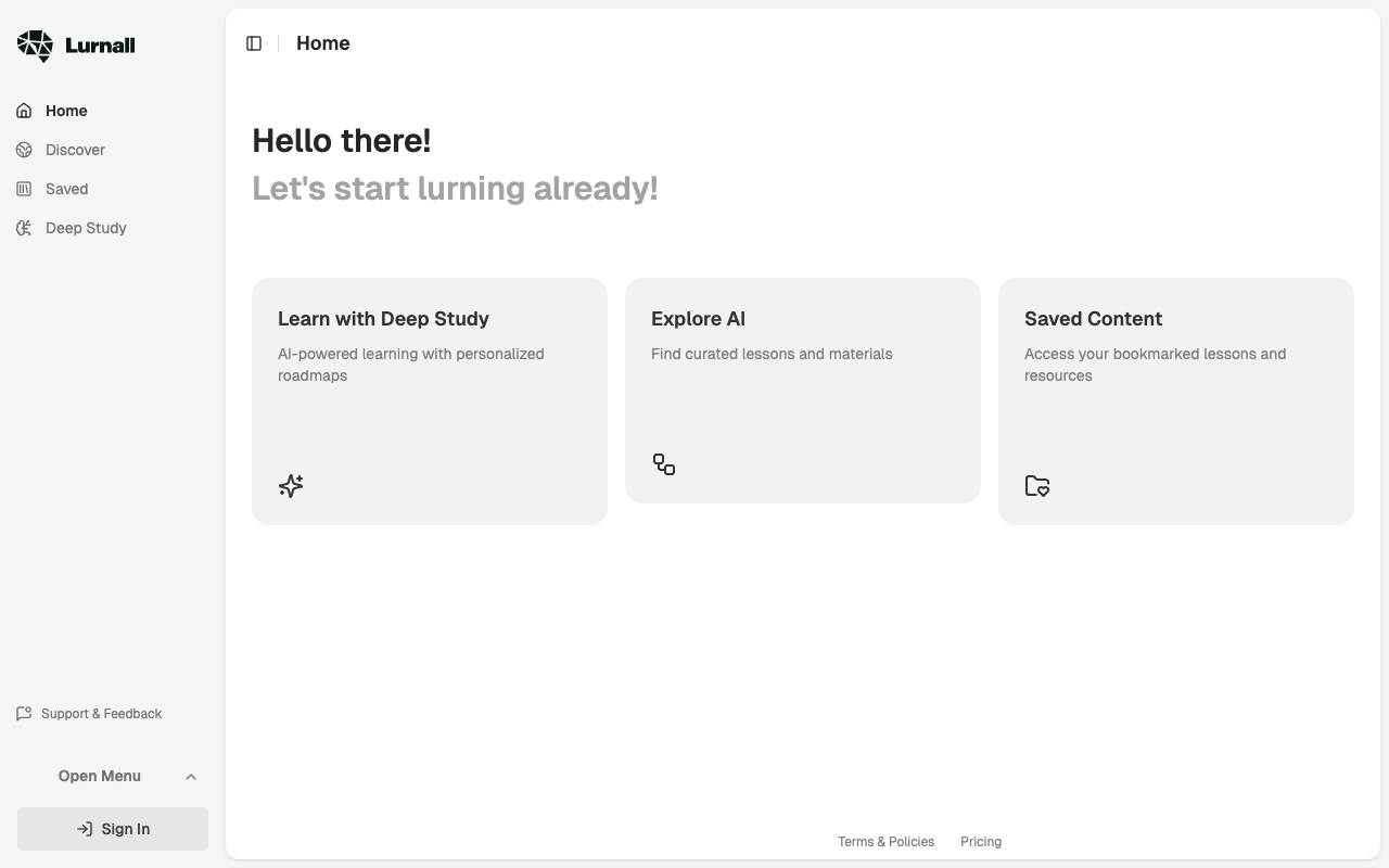 Lurnall - Discover a smart way to learn anything