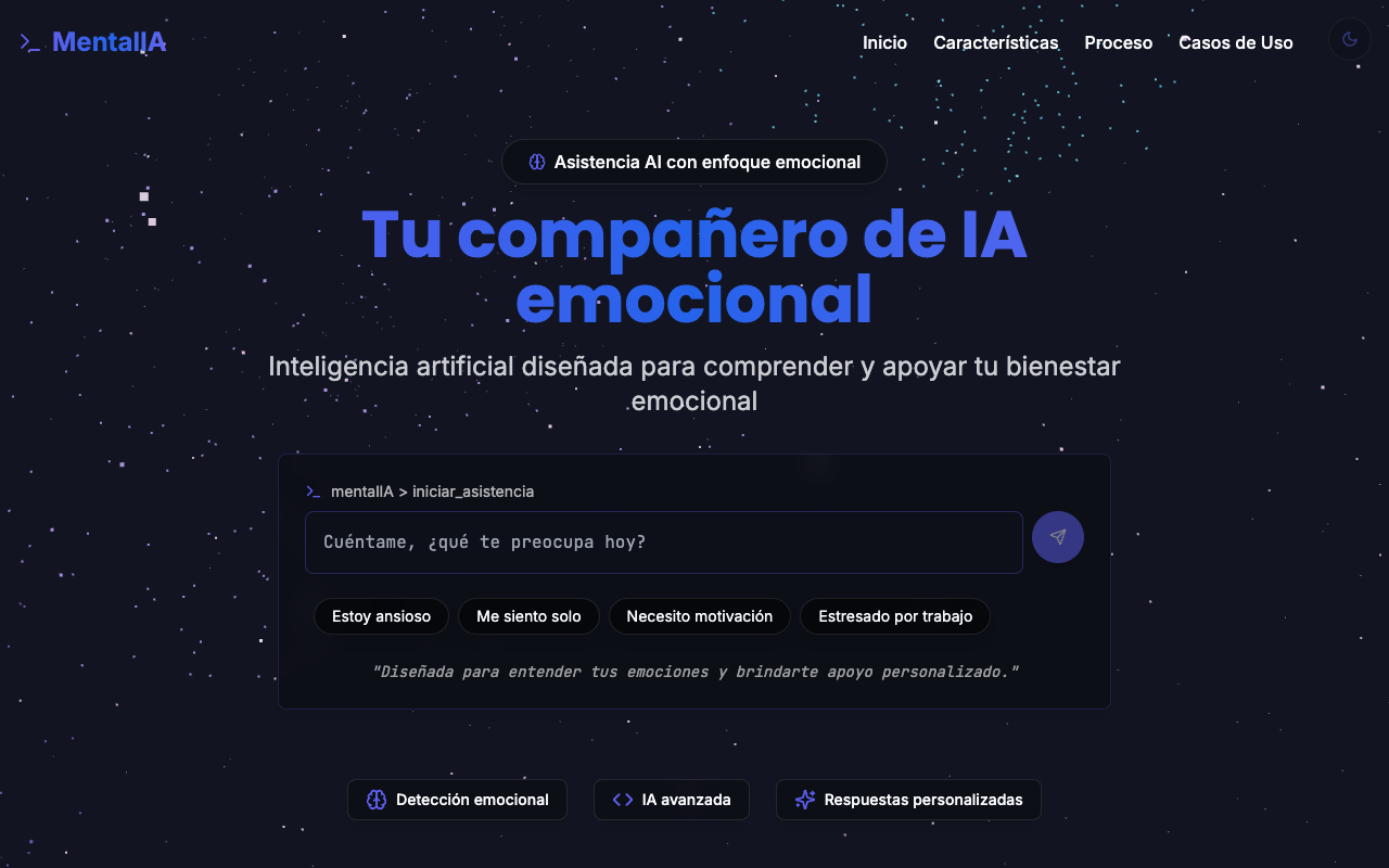 MentalIA - A safe place for exploring your feelings with AI help