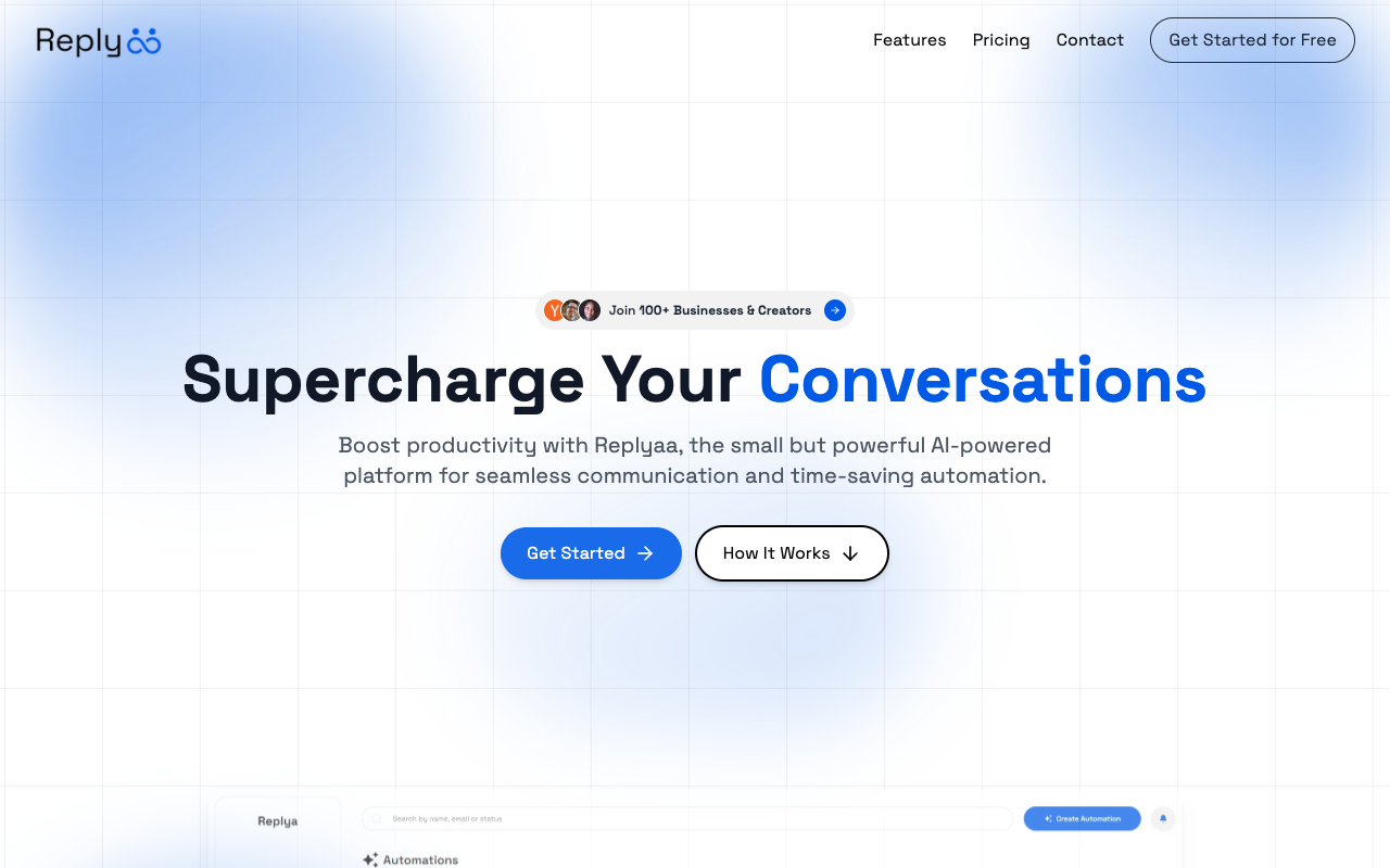 Replyaa - Automate conversations to boost sales and engagement