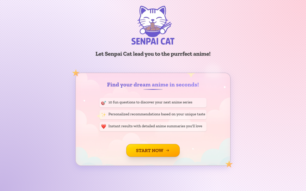 Senpai Cat - Find the best anime just for you