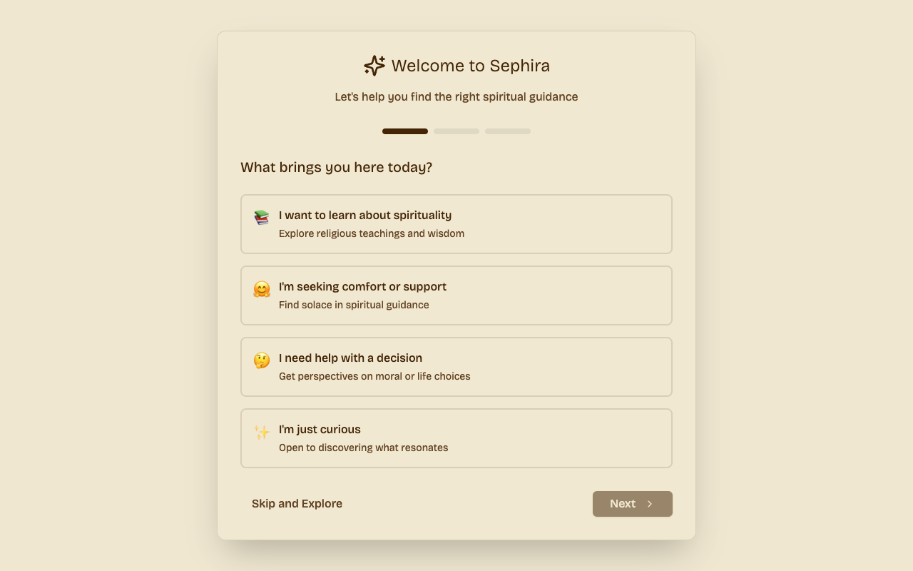 Sephira - Your AI spiritual guide for life's big questions