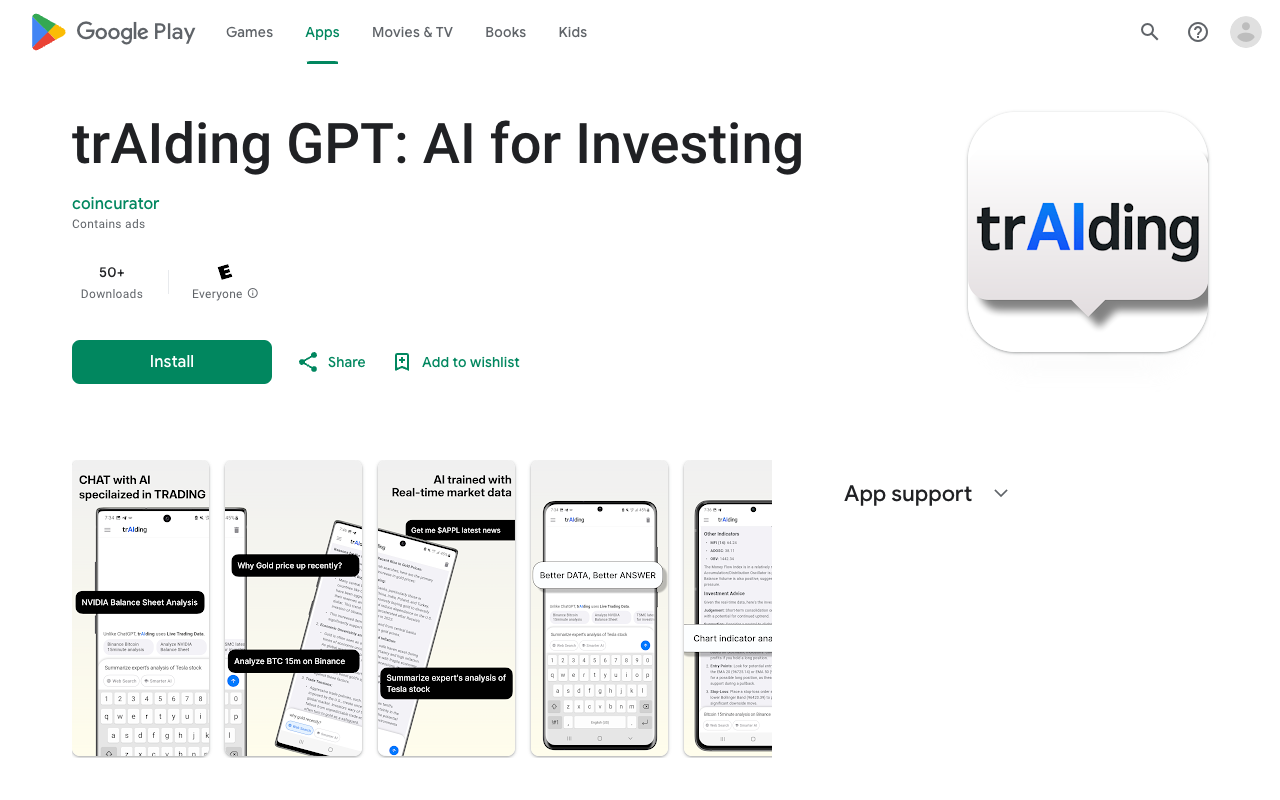 trAIding GPT - The AI that helps you invest better with real-time data