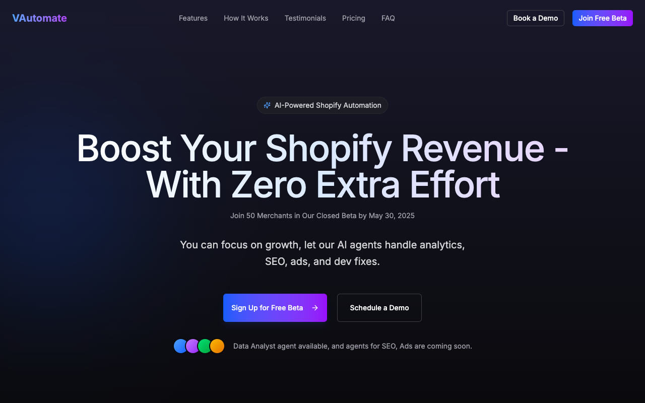 VAutomate - Smart AI Helpers for Your Shopify Store