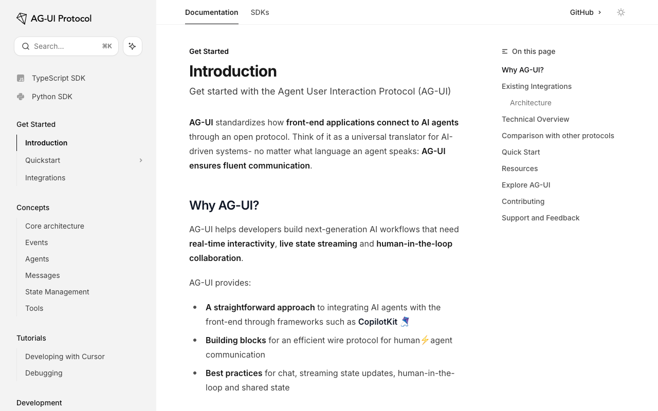 AG-UI - A simple way for AI agents to talk to apps