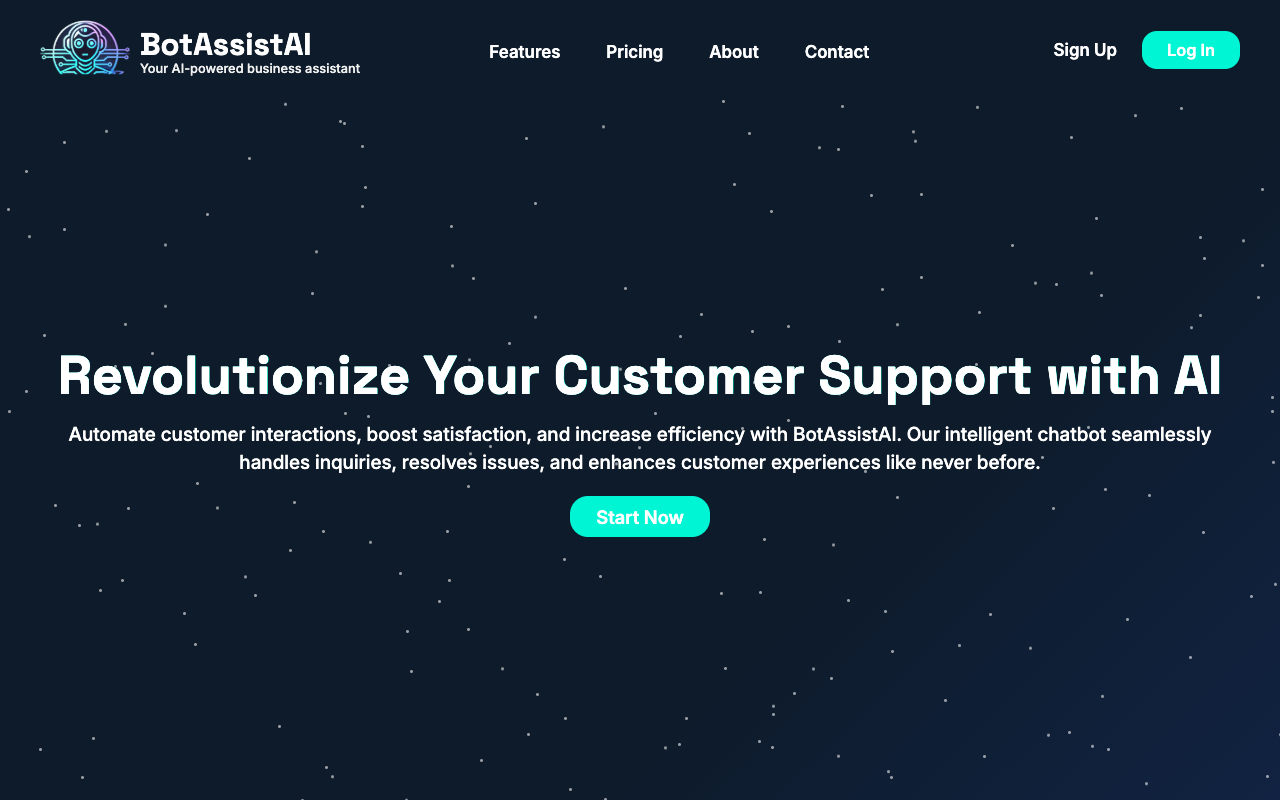 BotAssistAI - An AI chatbot for quick customer help