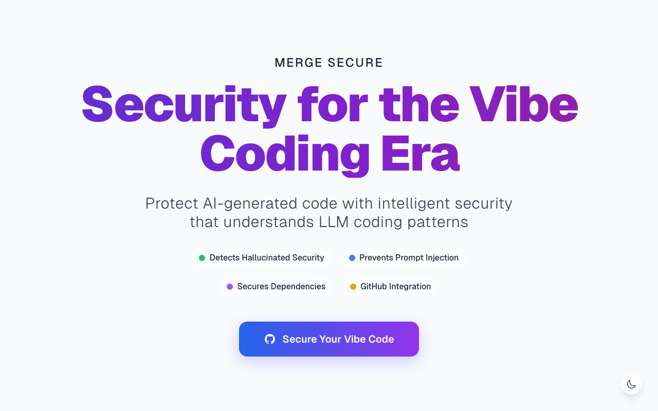 MergeSecure - AI-powered security for your GitHub projects