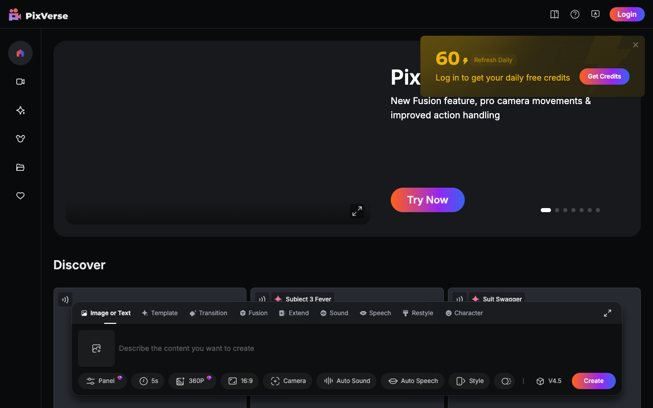 PixVerse V4.5 - Create Amazing AI Videos with Pro Camera Controls AI Video Technology