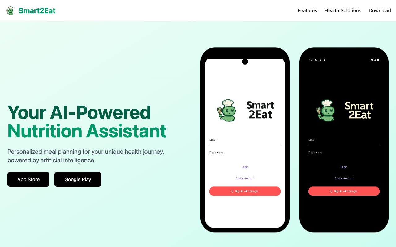 Smart2Eat - Your helper for healthy meals