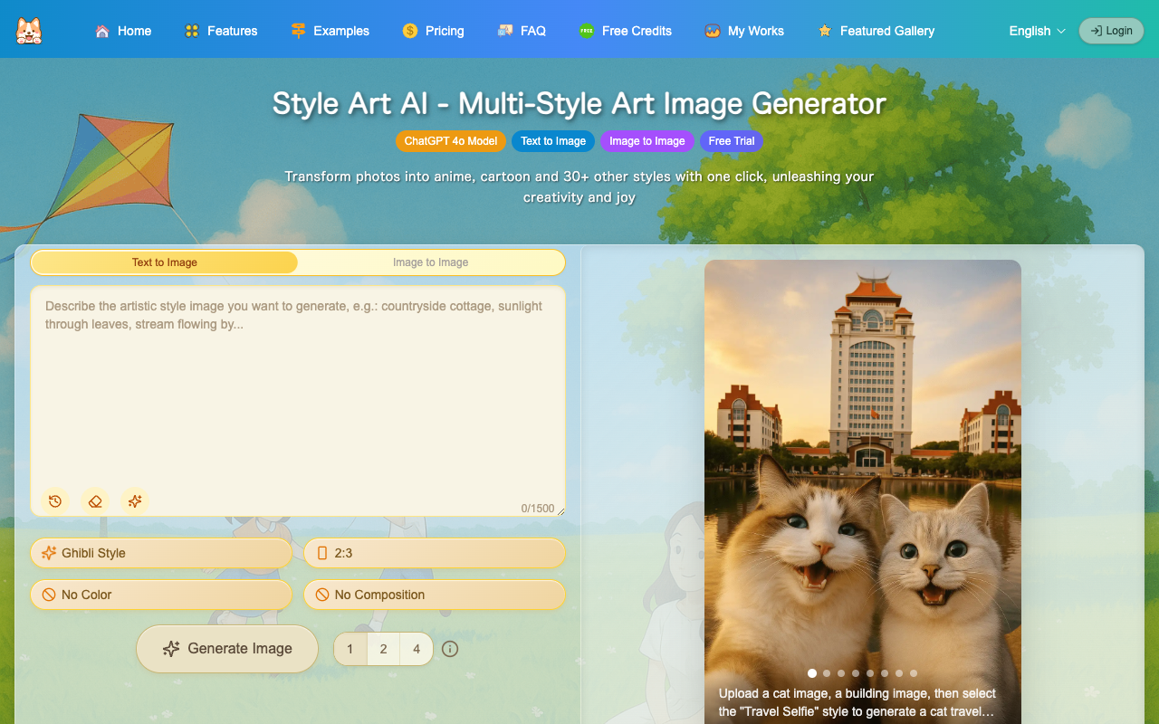 Style Art AI - Effortlessly change your photos into beautiful art
