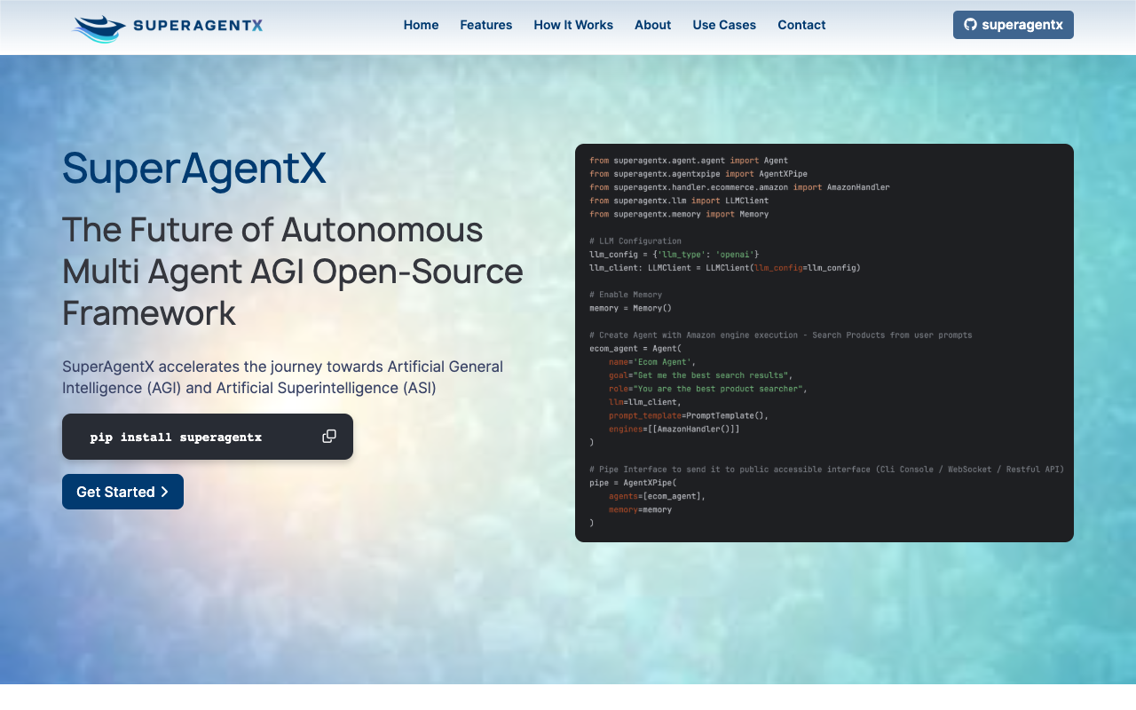 SuperAgentX - A smart tool for making AI work together