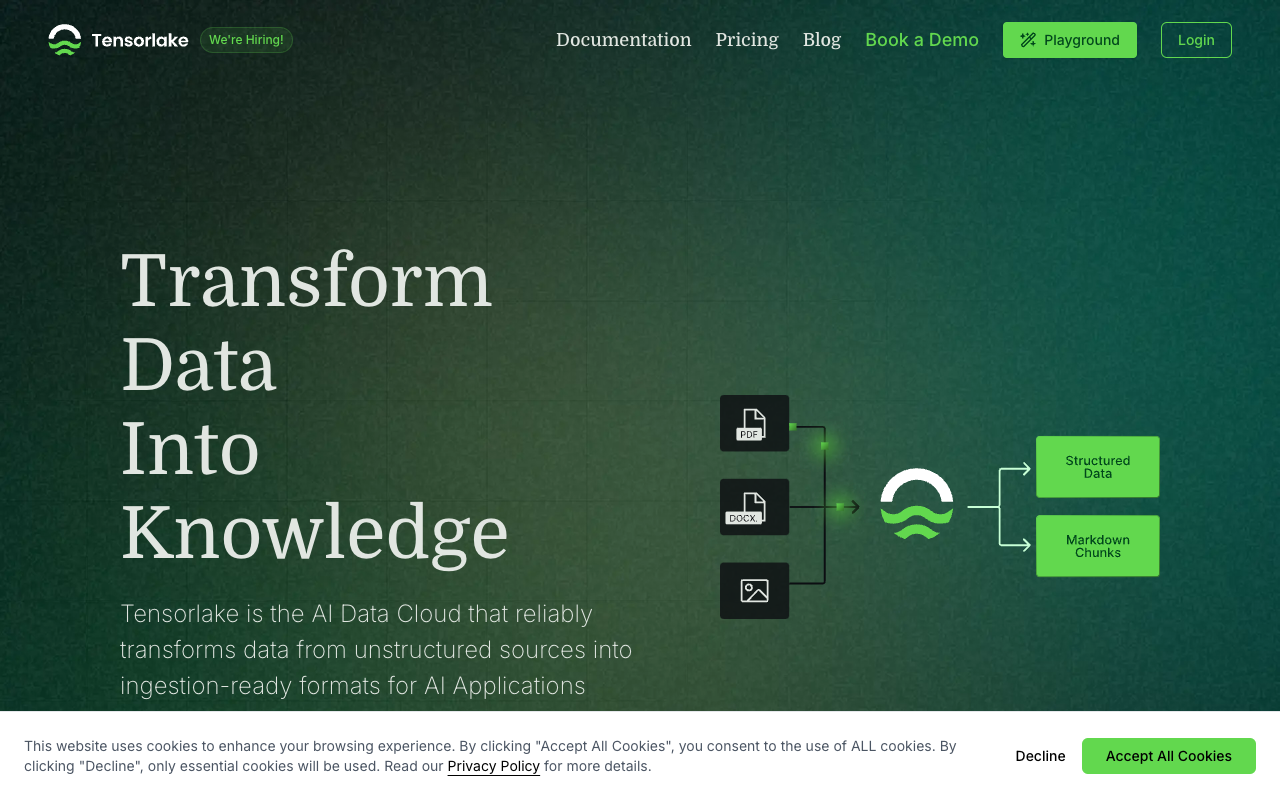 Tensorlake - Transform documents into data with smart workflows