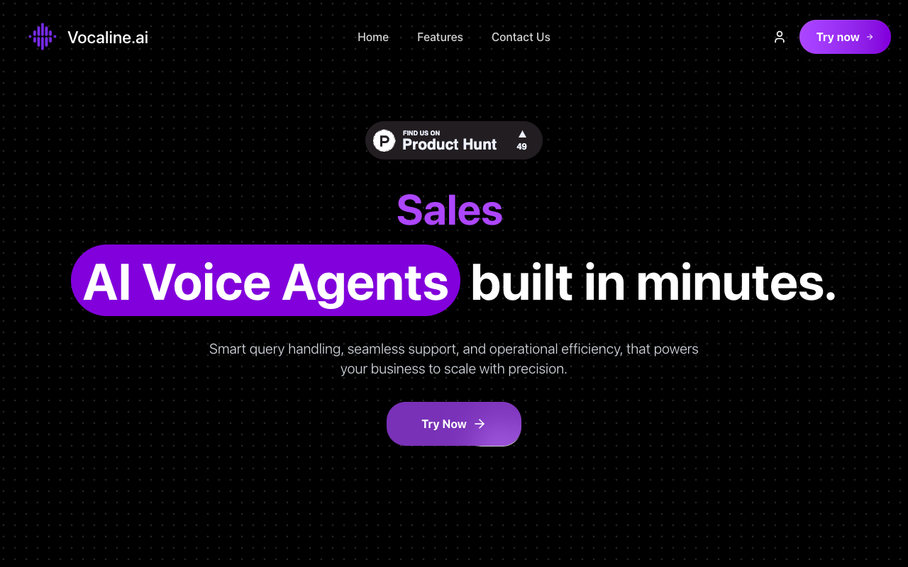 Vocaline.ai - Create AI voice agents quickly and easily